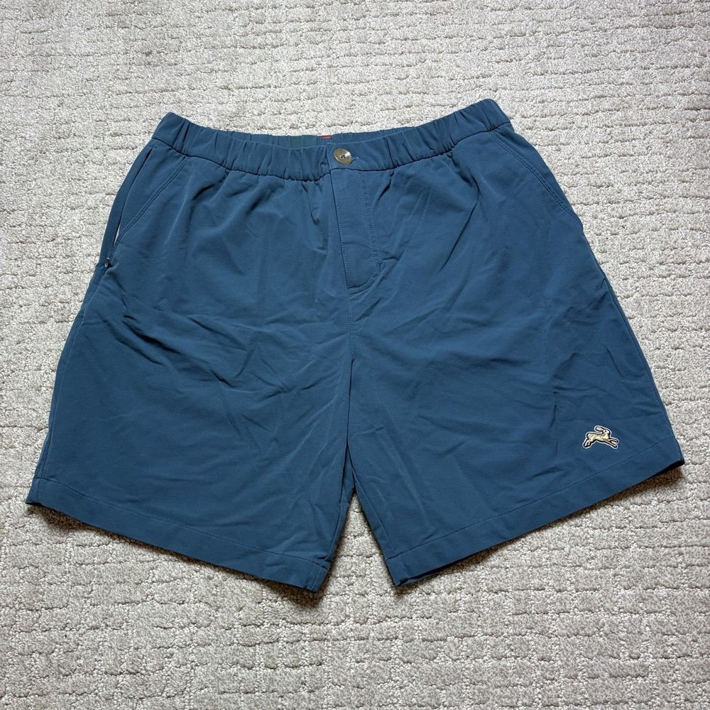 Tracksmith Falmouth Shorts Teal Blue Men's Size Large Running Active Lounge